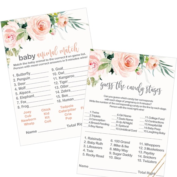 Set of 3 BABY SHOWER GAMES-All New! $40 Retail - Picture 3 of 5